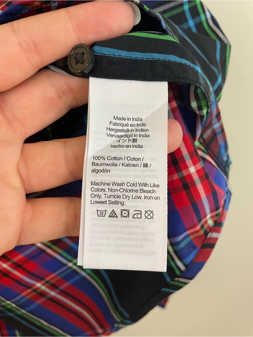 J. Crew Garçon classic shirt in Stewart tartan cotton poplin Size 16 - Picture 7 of 8